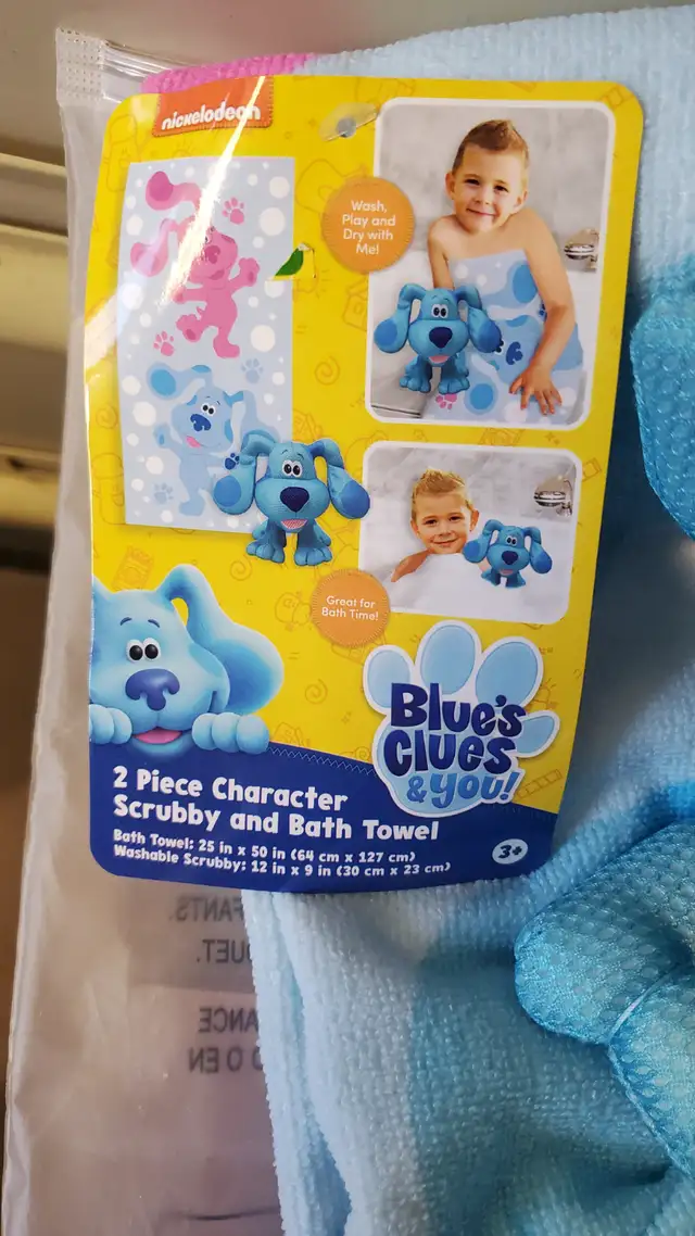 Blue Clues 'Nickelodeon' Toy and bath towel - $7.00 - Photo 2