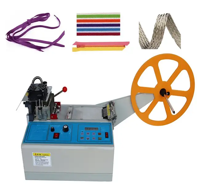 220V Hot and Cold Belt Cutting Machine for Fabric Leather 027282