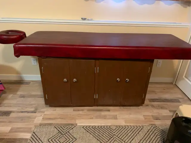 Massage Table with storage stand