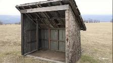 antique vintage shed or animal shelter but WELL BUILT. sturdy