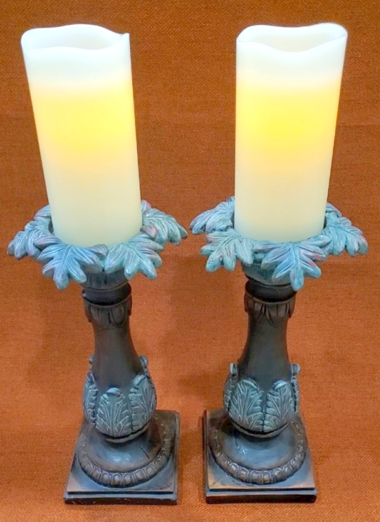 STOUT CANDLE STICKS with ELECTRIC CANDLES  at 12 BUCKS per set - Photo 4