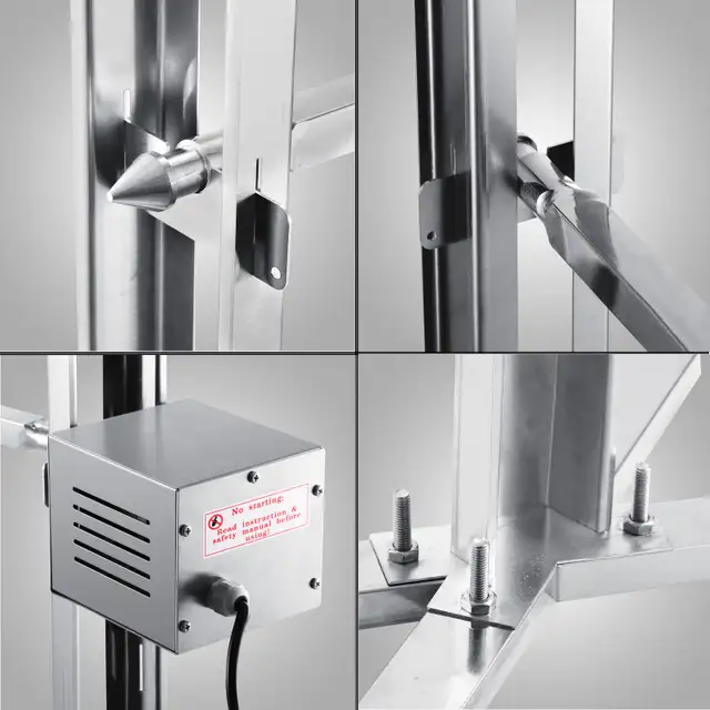 Outdoors 66Lbs BBQ Rotisserie Grill Spit Roaster Tripod 251123 - Photo 4