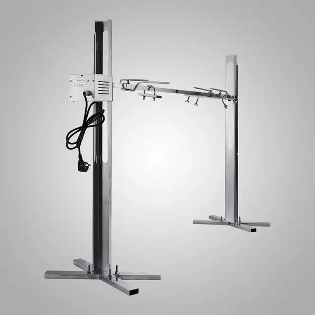 Outdoors 66Lbs BBQ Rotisserie Grill Spit Roaster Tripod 251123 - Photo 6