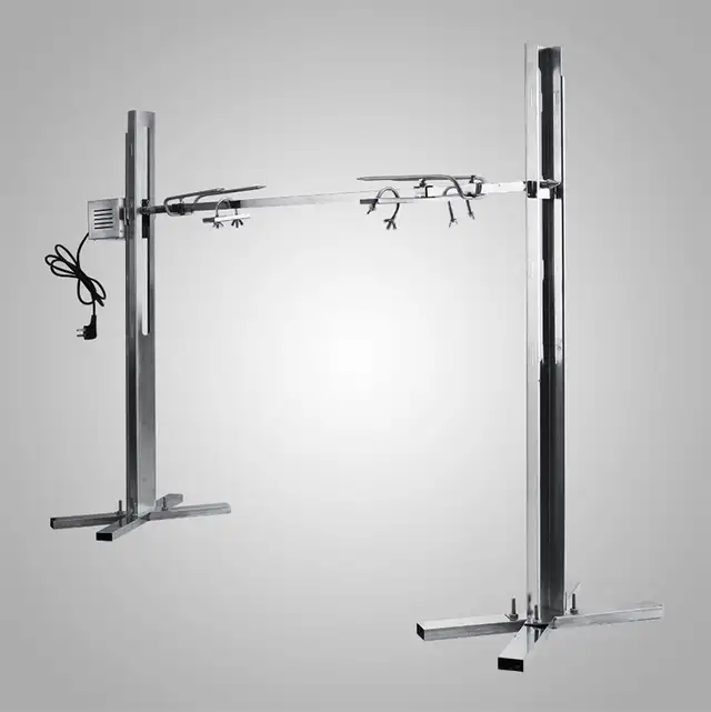 Outdoors 66Lbs BBQ Rotisserie Grill Spit Roaster Tripod 251123 - Photo 7