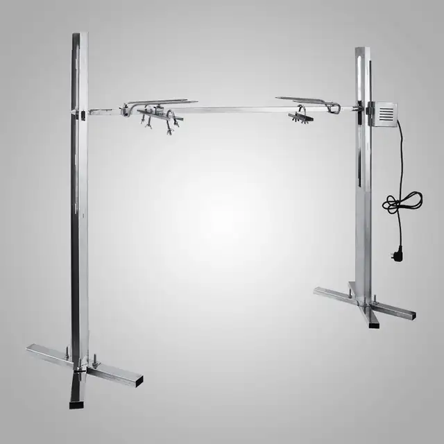 Outdoors 66Lbs BBQ Rotisserie Grill Spit Roaster Tripod 251123 - Photo 9