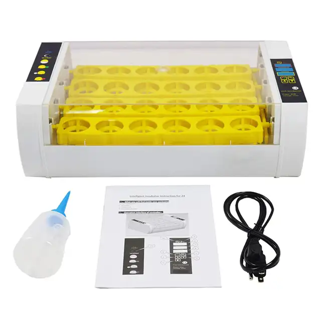 24 Egg Incubator Auto-Turning Temperature Control Hatcher 251125
