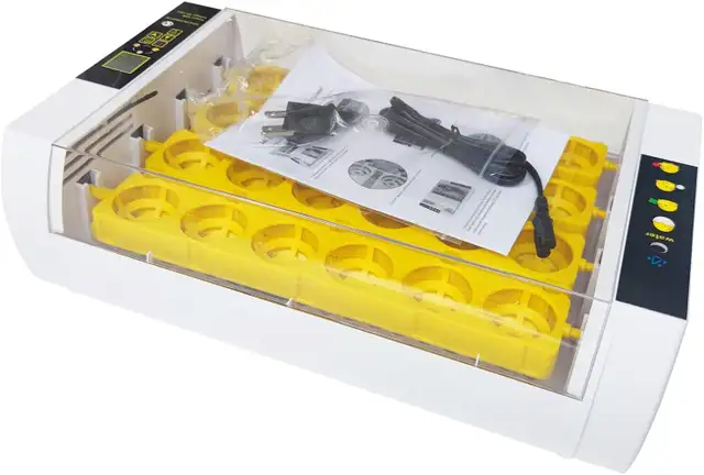 24 Egg Incubator Auto-Turning Temperature Control Hatcher 251125 - Photo 2