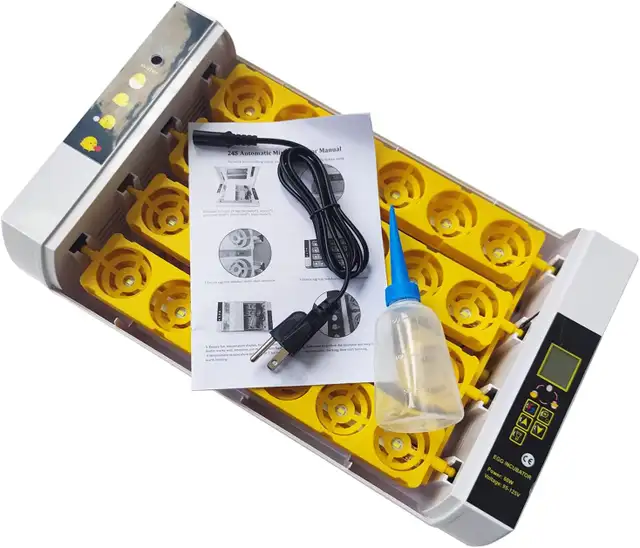 24 Egg Incubator Auto-Turning Temperature Control Hatcher 251125 - Photo 3