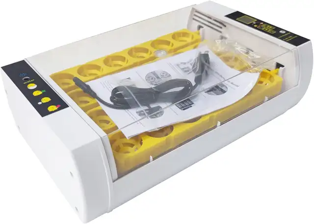 24 Egg Incubator Auto-Turning Temperature Control Hatcher 251125 - Photo 8