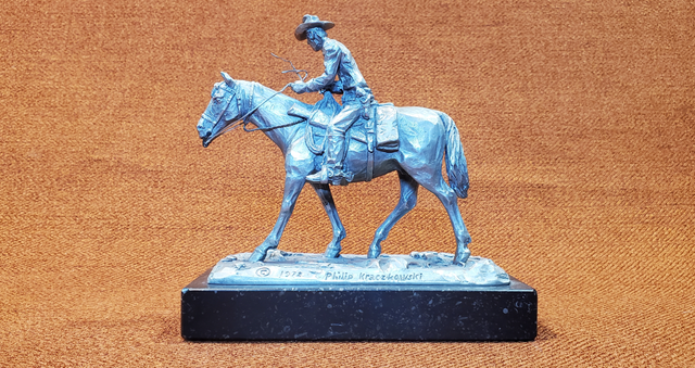 PEWTER SCULPTURE - MARBLE BASE - QUALITY ITEM - 25 BUCKS - Photo 3