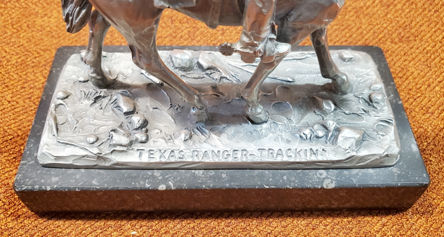 PEWTER SCULPTURE - MARBLE BASE - QUALITY ITEM - 25 BUCKS - Photo 4