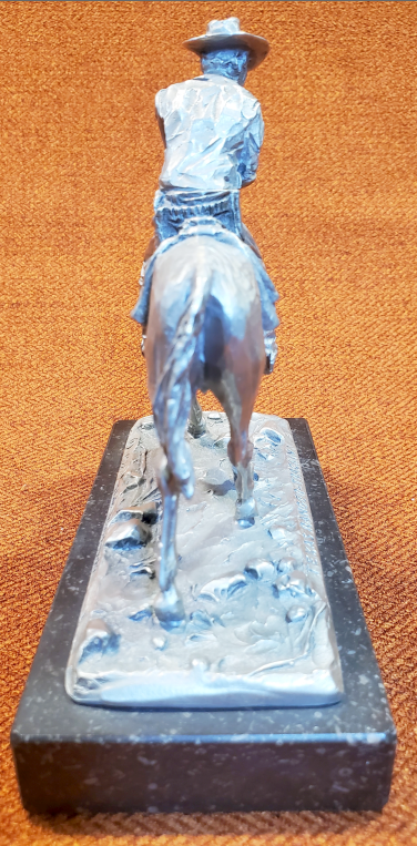 PEWTER SCULPTURE - MARBLE BASE - QUALITY ITEM - 25 BUCKS - Photo 9