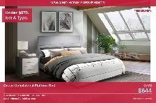 Queen Upholstered Platform Bed Under $650 — Free Delivery Nanaim