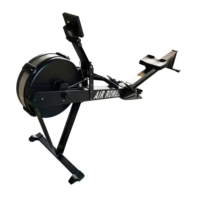 Used Rowing machine wind resistance gym silent fitness LCD032239