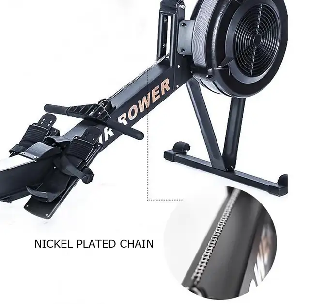 Used Rowing machine wind resistance gym silent fitness LCD032239 - Photo 8