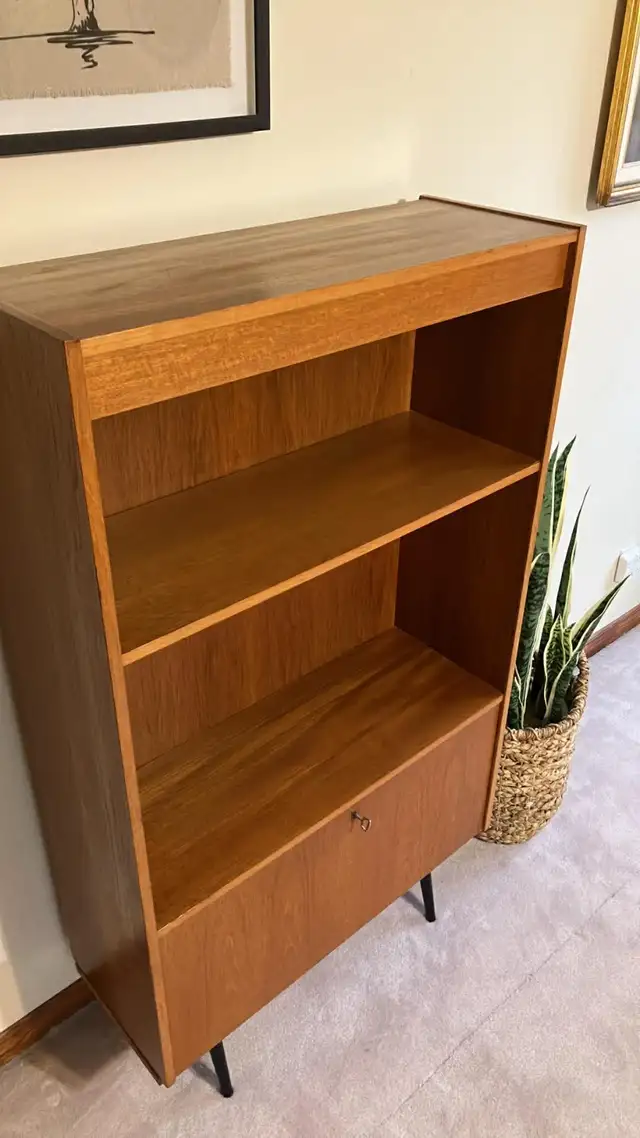 Mid century. TEAK TECK. Buffet, console, bar, bahut disques viny - Photo 8