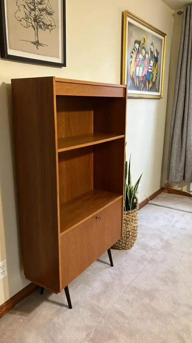 Mid century. TEAK TECK. Buffet, console, bar, bahut disques viny - Photo 9