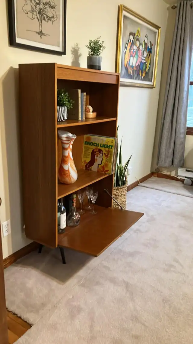 Mid century. TEAK TECK. Buffet, console, bar, bahut disques viny - Photo 10