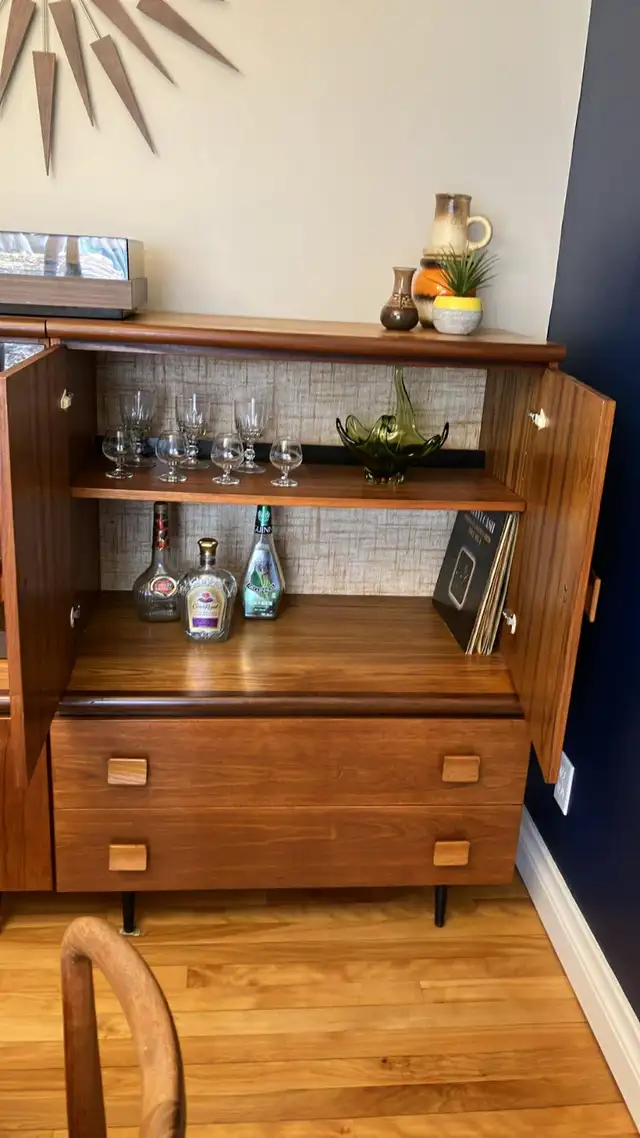 Mid century. TEAK TECK. Modulaire. Crédence, buffet, bar, bahut - Photo 6