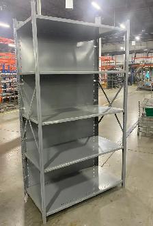 Used industrial metal shelving - strong and durable