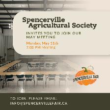 Spencerville Agricultural Society, May Meeting