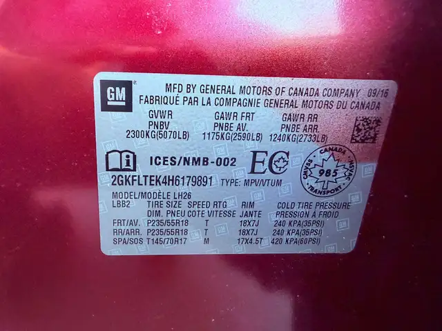 2017 GMC Terrain AWD Automatic 2.4L - Photo 13