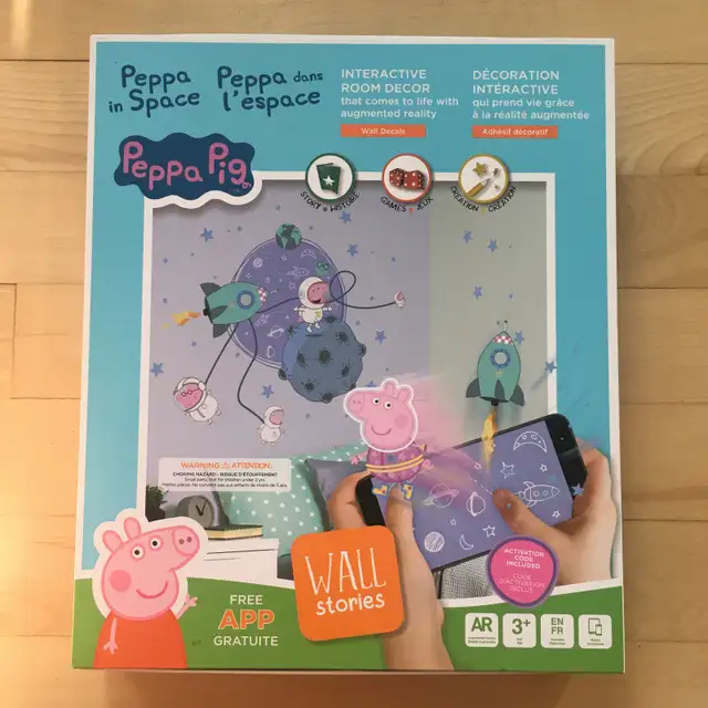 Peppa dans l’espace – jeu éducatif sous forme de déco intéractiv