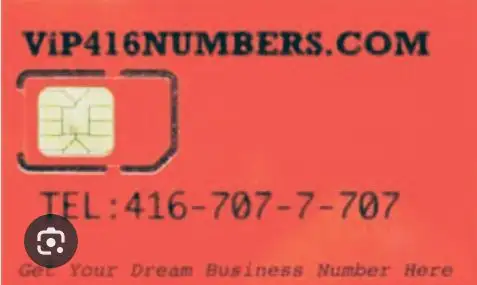 ViP 416 Number For Sale As Seen On TV Global News & Toronto Star