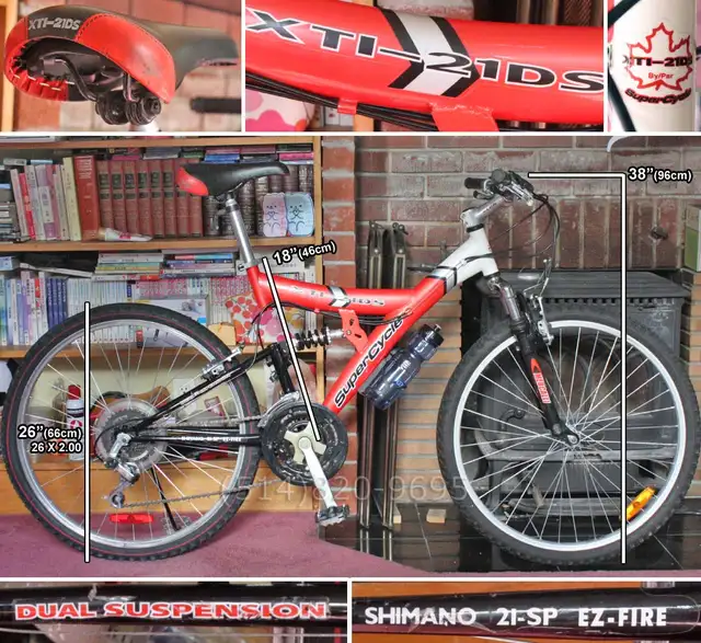 Mountain bike dual suspension Y-frame vélo vintage 90s NEW