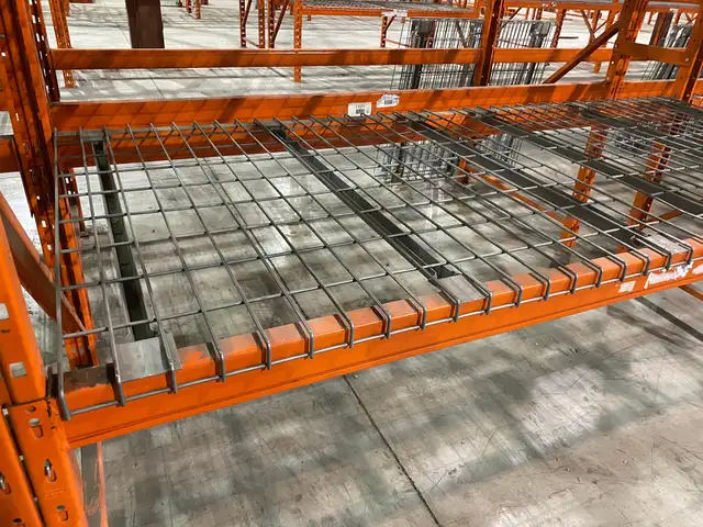 Used wire mesh deck for warehouse rack - $30 each!