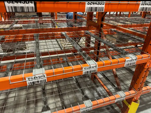 Used wire mesh deck for warehouse rack - $30 each! - Photo 2