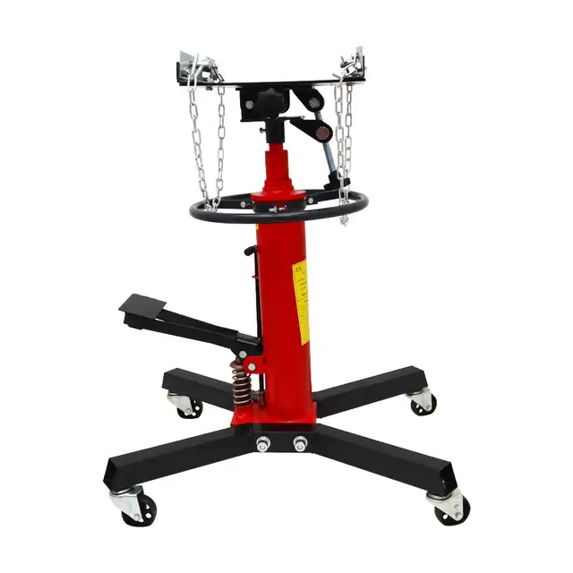 1300LB 2 Stage Hydraulic 360°Repair Swivel Wheels Jack 191017