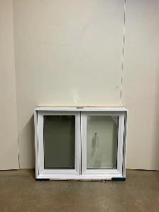 10871BP Fenêtre Battant PVC Blanc 2 sect 1 ouvr 39 x 31