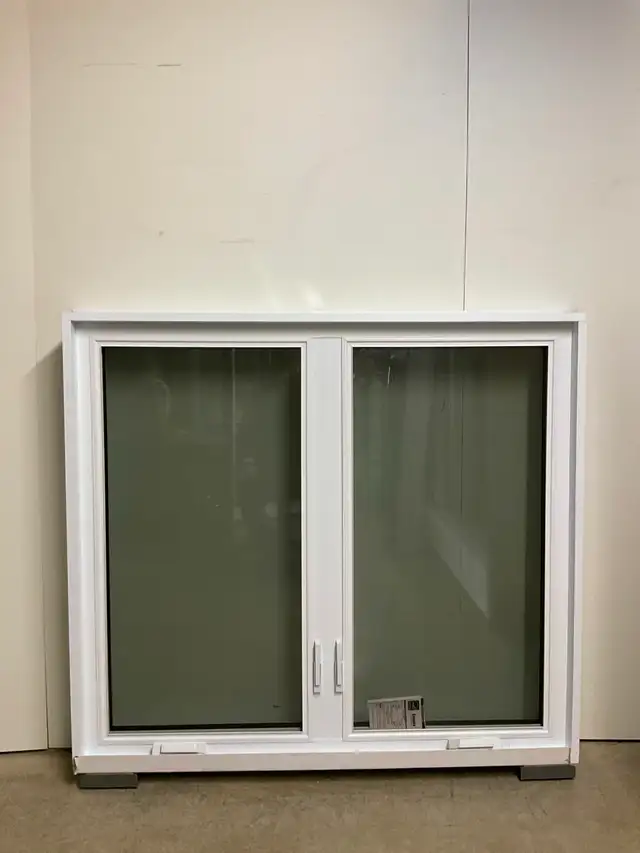 10858BP Fenêtre Battant PVC Blanc 2 sect 2 ouvr 55 3/4 x 50 - Photo 2