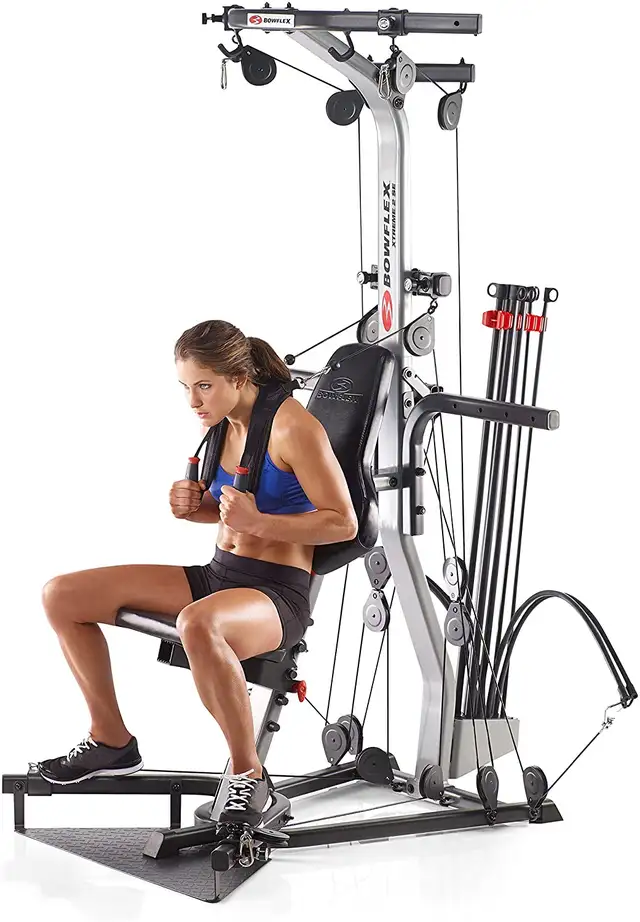 BowFleX Xtreme 2 Se with Ab Harness gym weights exercise - Photo 6