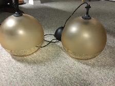 Plafonniers suspendus en verre