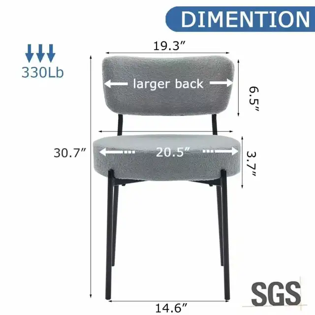 Brand New Boucle Dining Chairs for Restaurant/Home Special $39 - Photo 3