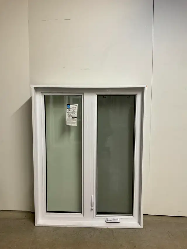 10709BP Fenêtre Battant PVC Blanc 2 sect 1 ouvr 39 3/4 x 51 1/2 - Photo 2