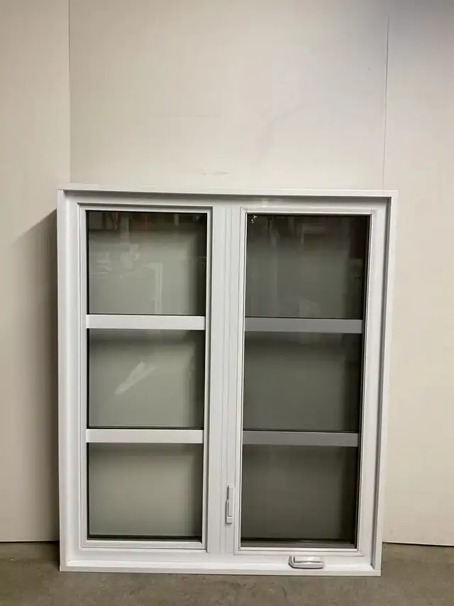 10555BH Fenêtre Battant HYBRIDE Noir 2 sect 1 ouvr 46 1/2 x 55 - Photo 2