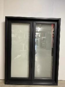 10595BH Fenêtre Battant HYBRIDE Noir 2 sect 1 ouvr 49 1/2 x 62