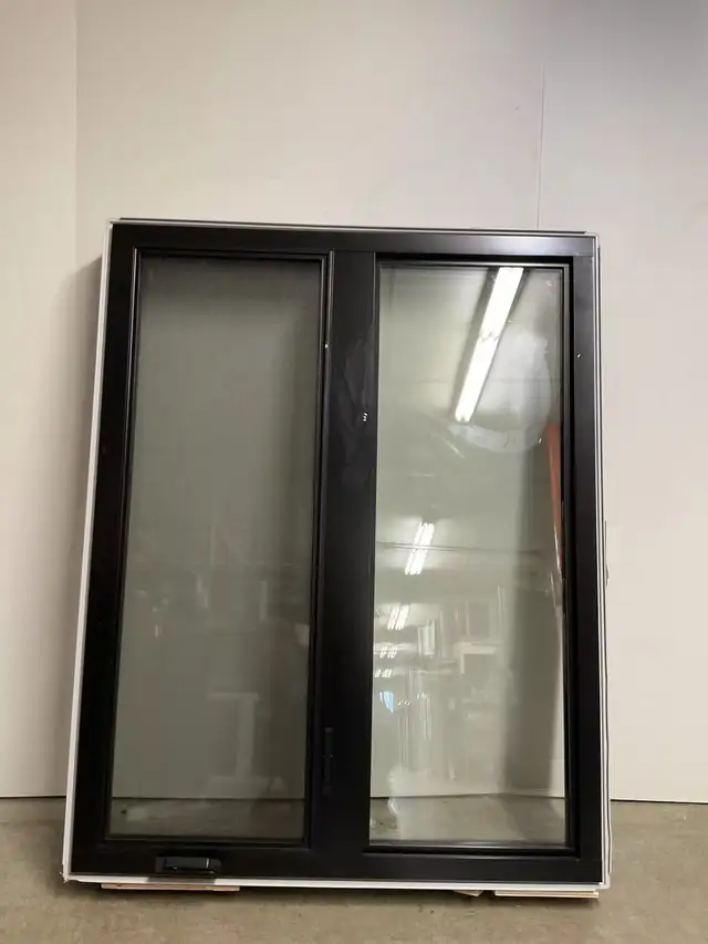 10595BH Fenêtre Battant HYBRIDE Noir 2 sect 1 ouvr 49 1/2 x 62 - Photo 2