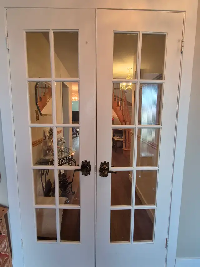 DOUBLE GLASS INSERT DOORS 24 BY 80 SIZE - Photo 3