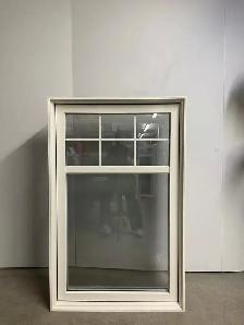 10491BP Fenêtre Battant PVC Vanille 34 1/2 x 54 1/2