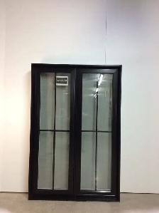 10442BH Fenêtre Battant HYBRIDE Noir 2 sect 2 ouvr 40 x 60