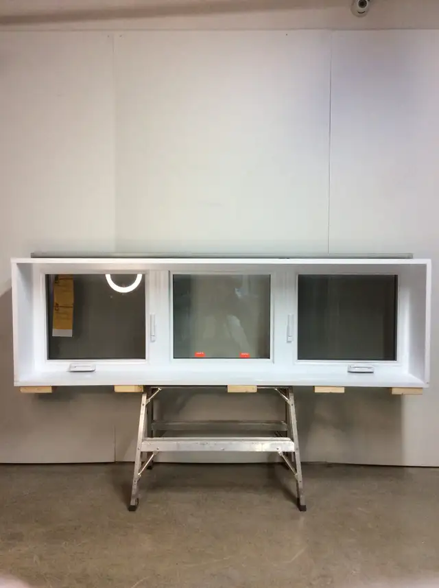 10387BP Fenêtre Battant PVC Brun Com 3 sect 1 ouvr 80 1/4x26 1/4 - Photo 2