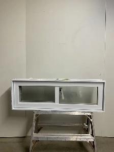 10889CP Fenêtre Coulissante PVC Blanc 2 sect 1 ouvr 47 x 15 3/4