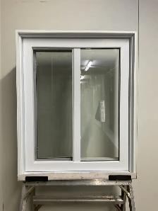 10868CP Fenêtre Coulissante PVC Blanc 2 sect 1 ouvr 31 x 38 1/2