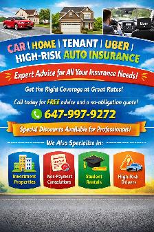 Car | Home | Tenant | Uber | High-Risk Auto Insurance