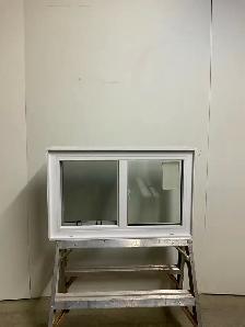 10837CP Fenêtre Coulissante PVC Blanc 2 sect 1 ouv 31 7/8x19 7/8