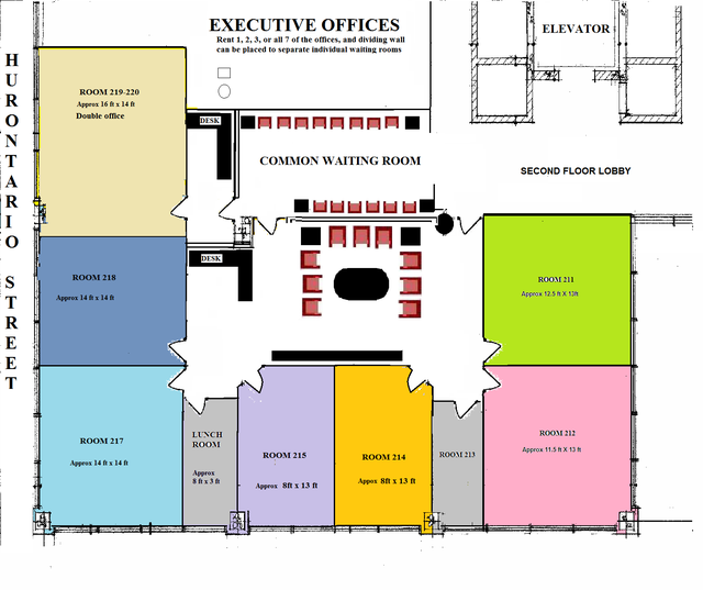 $850/mo – Spacious Corner Office for Lease – Hurontario St - Photo 7